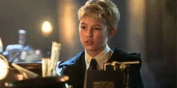 Lox Pratt caracterizado como Draco na série Harry Potter