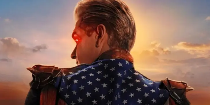 Capitão Pátria usando visão de calor em The Boys
