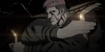 Coronel em cena do Episódio 7 de Hokuto no Ken