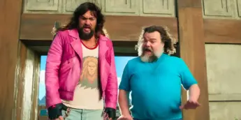 Jack Black e Jason Momoa de Um Filme Minecraft 2