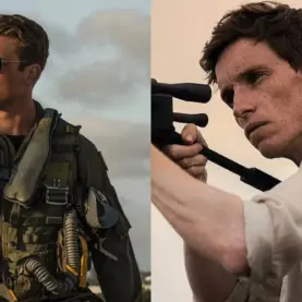 Os atores Miles Teller e Eddie Redmayne