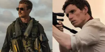 Os atores Miles Teller e Eddie Redmayne