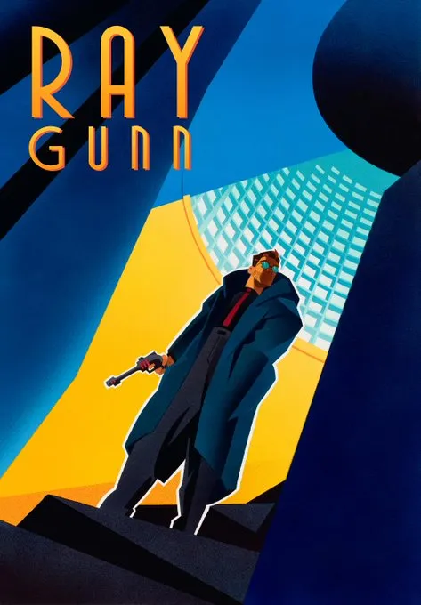 Pôster conceitual de Ray Gunn, nova animação de Brad Bird (Os Incríveis)