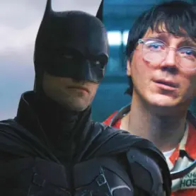Robert Pattinson como Batman e Paul Dano como Charada