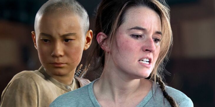 Lev e Abby em The Last of Us