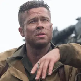 Brad Pitt em Corações de Ferro, de David Ayer