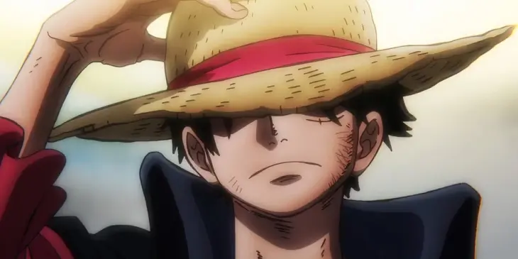 Monkey D. Luffy em cena de One Piece