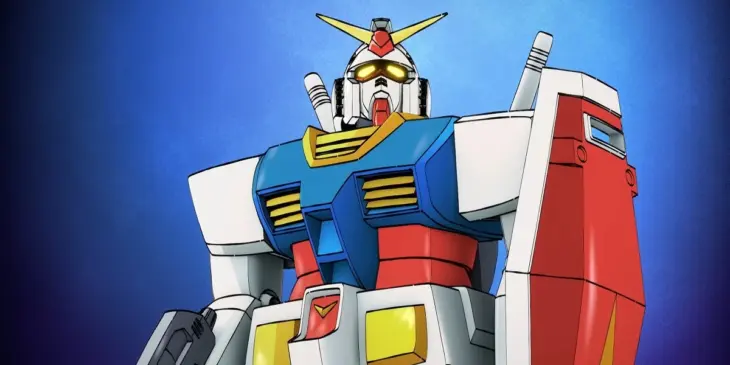 Cena do curta animado O Garoto com um Gundam