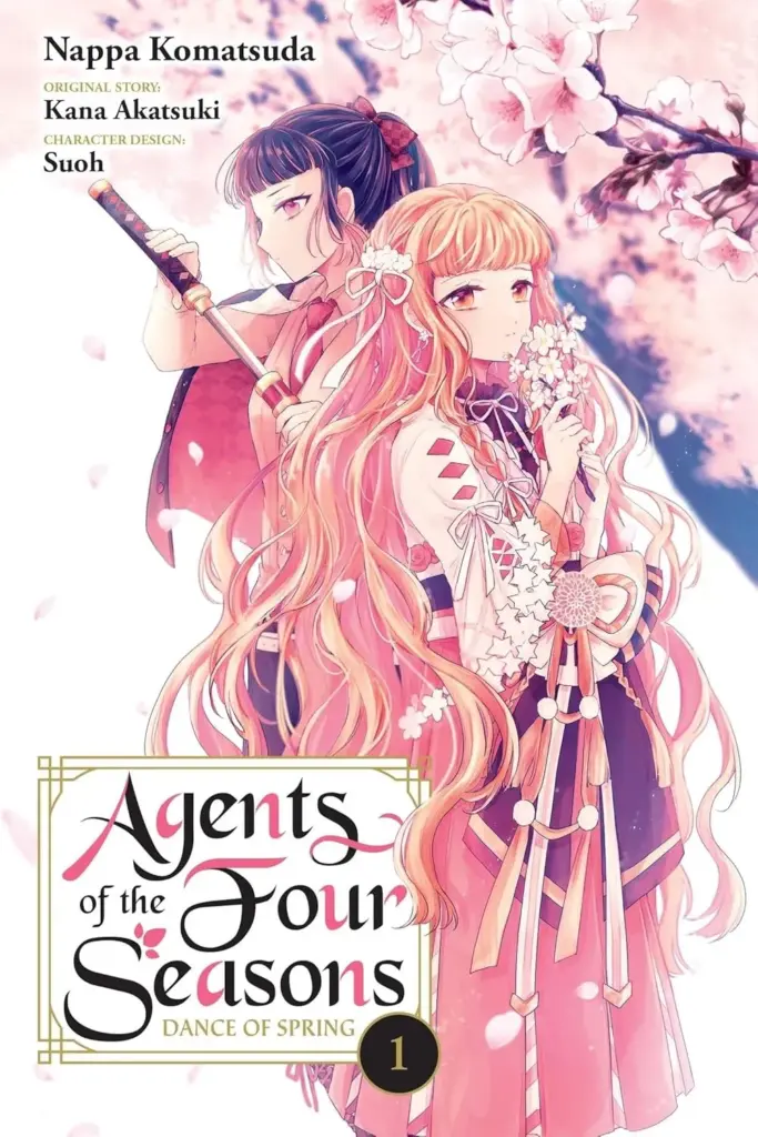 Capa do Volume 1 da adaptação em mangá de Agentes das Quatro Estações: Dança da Primavera