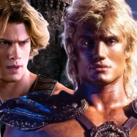 Dolph Lundgren e Nicholas Galitzine, de Mestres do Universo