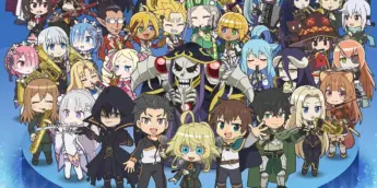 Pôster da 3ª temporada de Isekai Quartet