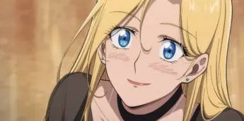 Irene Holton em cena da adaptação em anime de Tomb raider King