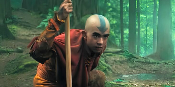 Aang lutando em 2ª temporada de Avatar O Último Mestre do Ar