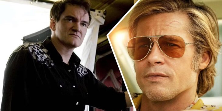 O diretor Quentin Tarantino e o astro Brad Pitt