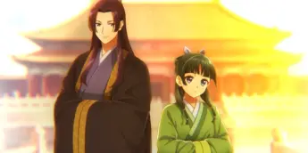Jinshi e Maomao em vídeo do jogo The Apothecary Diaries: Palace Chronicles