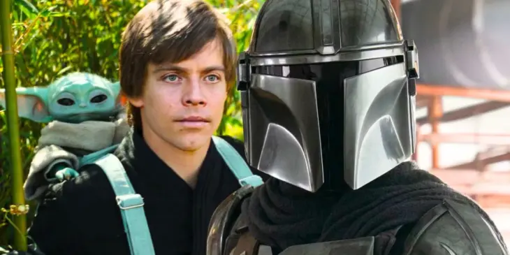 Luke Skywalker e O Mandaloriano e Grogu
