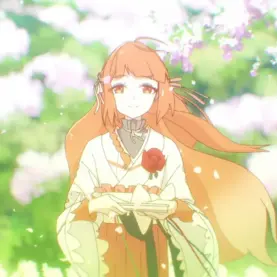Hinagiku, a Agente da Primavera, em cena de Agents of the Four Seasons: Dance of Spring