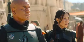 Temuera Morrison e Ming-Na Wen em O Livro de Boba Fett