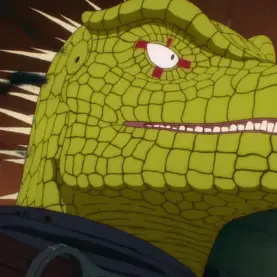 Caiman em cena de Dorohedoro