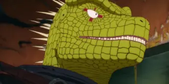 Caiman em cena de Dorohedoro