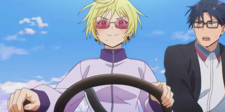 Mei Kinosaki e Hikaru Gero em cena do Episódio 9 de Marriagetoxin
