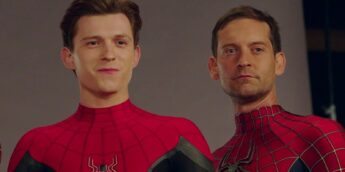 Tom Holland e Tobey Maguire como Homem-Aranha