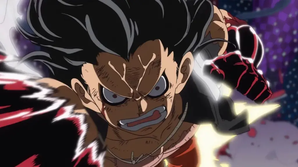 Luffy na forma Gear 4 em cena do Episódio 870 de One Piece