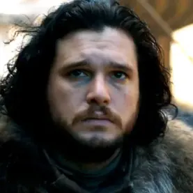 Kit Harington caracterizado como Jon Snow em Game of Thrones
