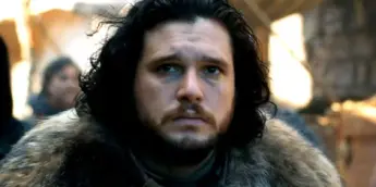 Kit Harington caracterizado como Jon Snow em Game of Thrones
