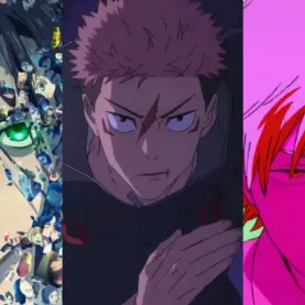 Eren em Attack on Titan Itadori em Jujutsu Kaisen e Denji em Chainsaw Man