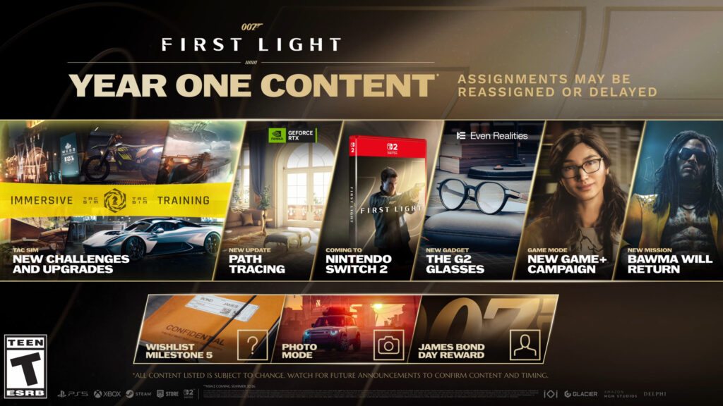 Novidades a caminho de 007 First Light