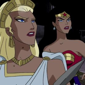 Mulher-Maravilha e sua mãe na série animada da Liga da Justiça