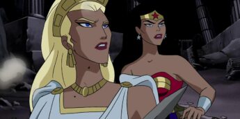 Mulher-Maravilha e sua mãe na série animada da Liga da Justiça