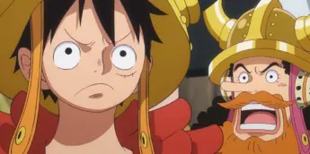 Luffy e Usopp em cena do Episódio 1.165 de One Piece