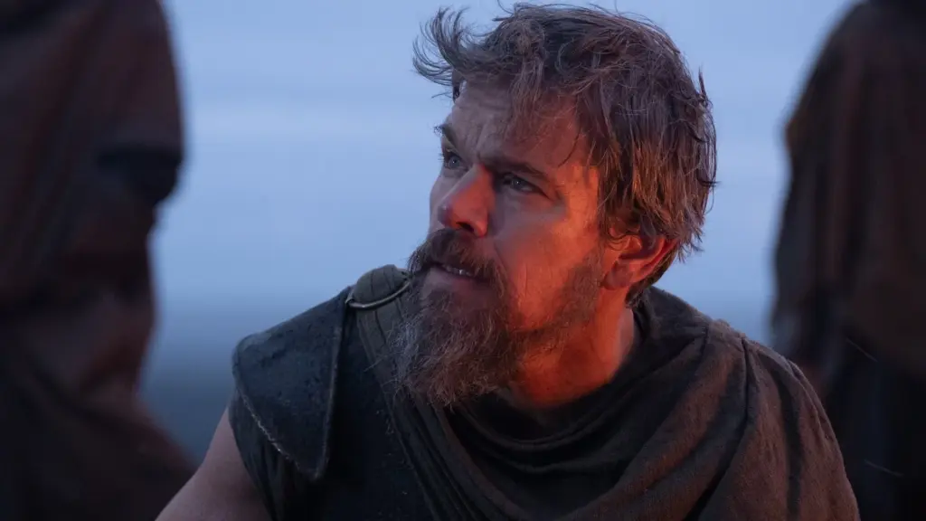 Matt Damon como Odisseu em A Odisseia, de Christopher Nolan