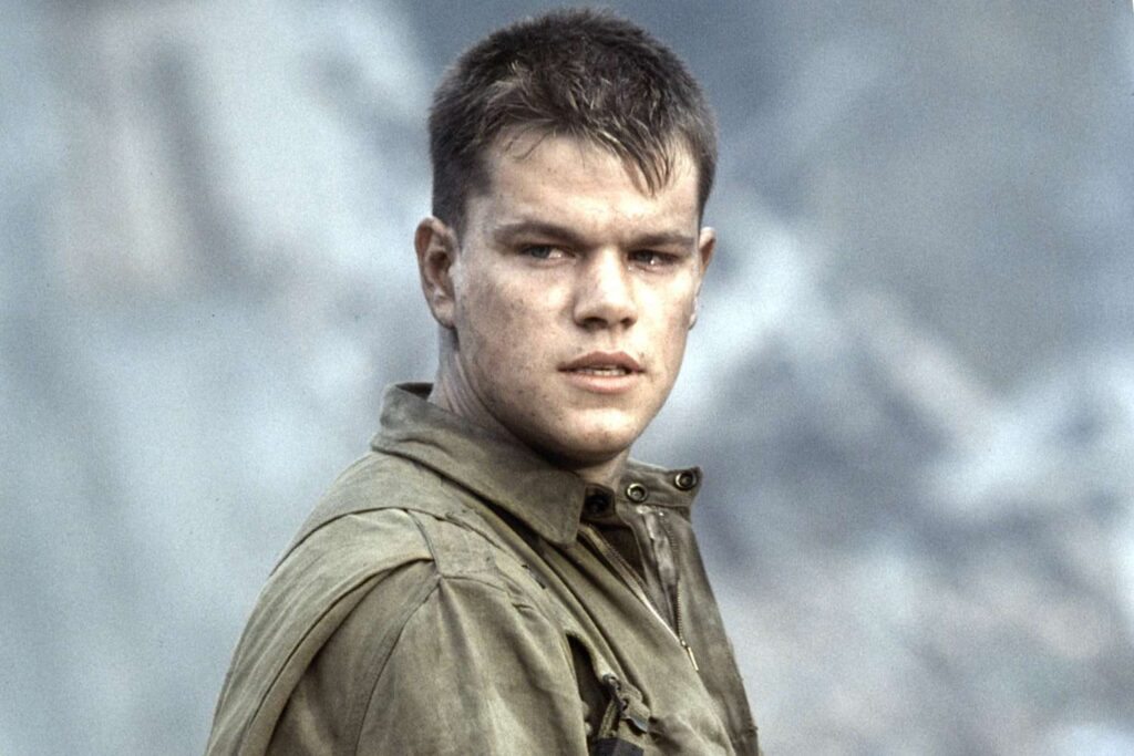Matt Damon em O Resgate do Soldado Ryan
