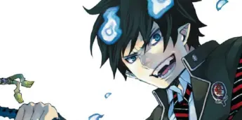 Rin na capa do Volume 1 de Blue Exorcist