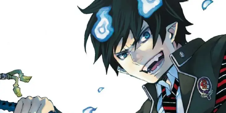 Rin na capa do Volume 1 de Blue Exorcist