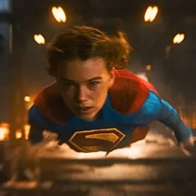 Supergirl em cena de voo