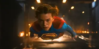 Supergirl em cena de voo