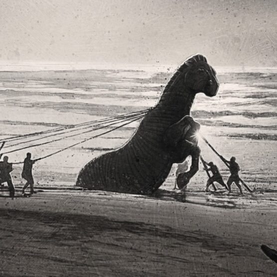 Cavalo de Troia em A Odisseia, de Christopher Nolan