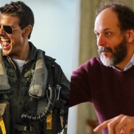 Tom Cruise em Top Gun: Maverick e o diretor italiano Luca Guadagnino