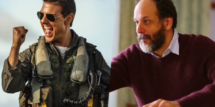 Tom Cruise em Top Gun: Maverick e o diretor italiano Luca Guadagnino