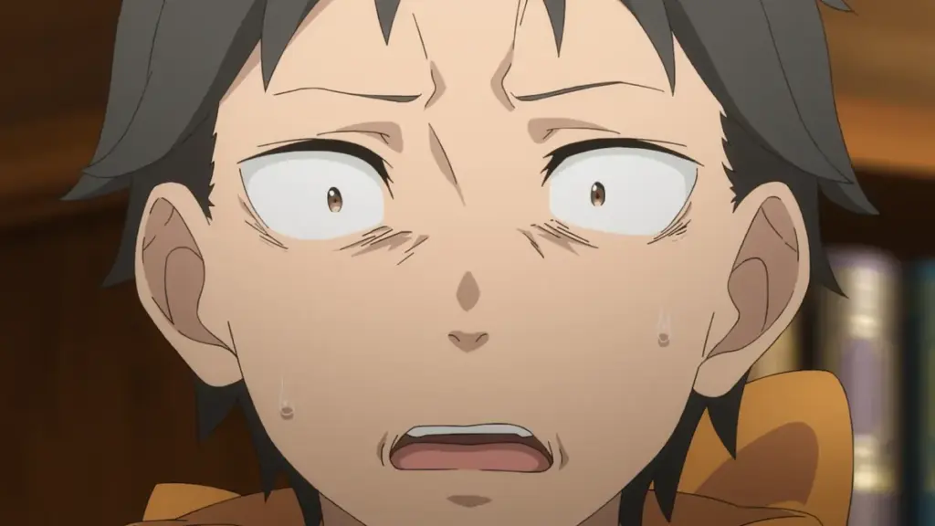 Subaru em cena do Episódio 76 de Re:ZERO