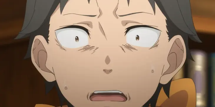 Subaru em cena do Episódio 76 de Re:ZERO
