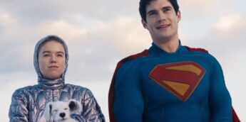 Milly Alcock como Supergirl e David Corenswet como Superman