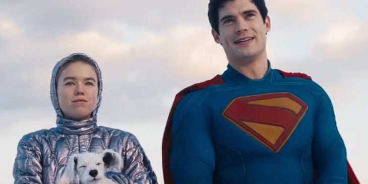Milly Alcock como Supergirl e David Corenswet como Superman