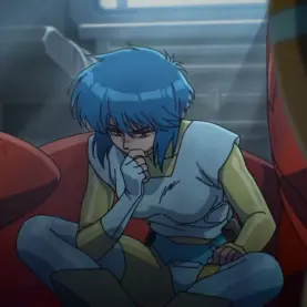 Major Motoko Kusanagi em cena de The Ghost in the Shell