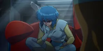 Major Motoko Kusanagi em cena de The Ghost in the Shell