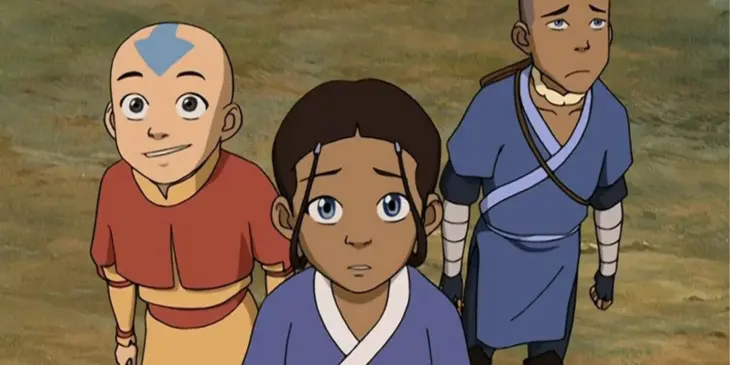 Trio protagonista de Avatar A Lenda de Aang